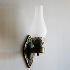 Vintage-Inspired Kerosene Single-Light Wall Sconce