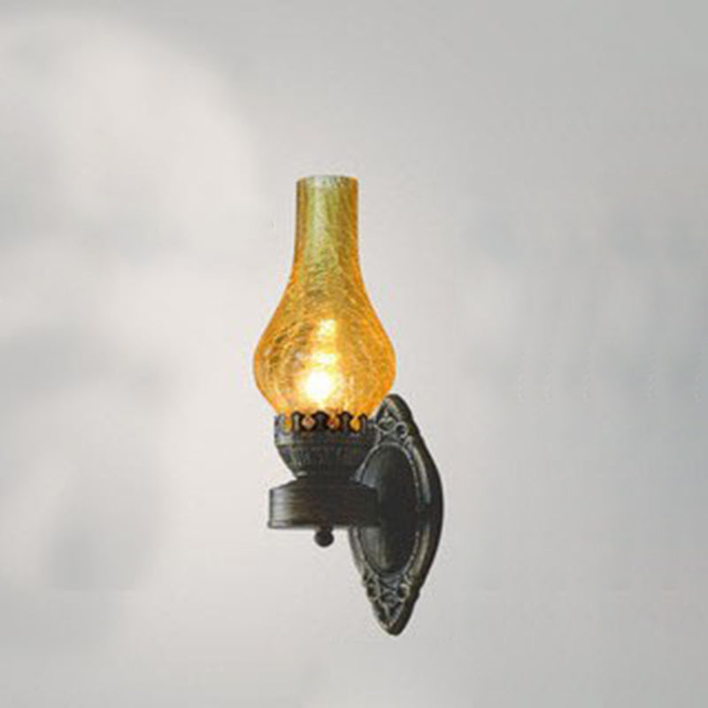 Vintage-Inspired Kerosene Single-Light Wall Sconce
