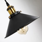 Vintage Industrial Wrought Iron Single-Light Pulley Wall Sconce