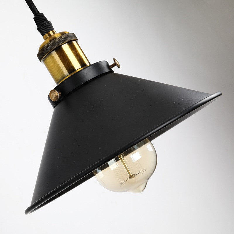 Vintage Industrial Wrought Iron Single-Light Pulley Wall Sconce