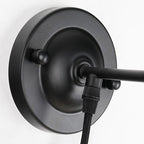 Vintage Industrial Wrought Iron Single-Light Pulley Wall Sconce