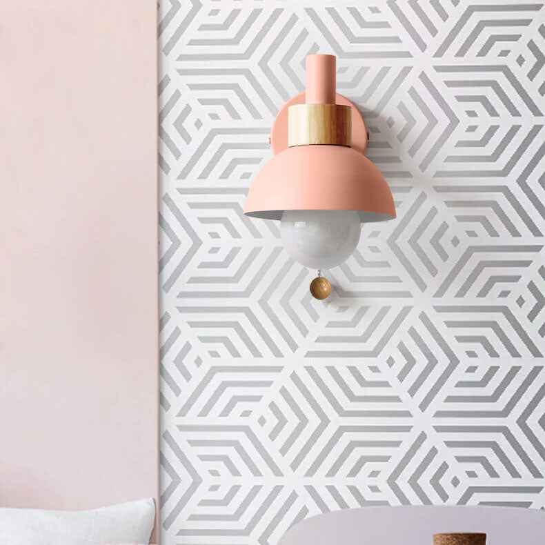 Nordic Macaron 1-Light Wall Sconce Lamp