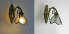 Classic Tiffany Petals Stained Glass Wall Sconce Lamp with Single Light