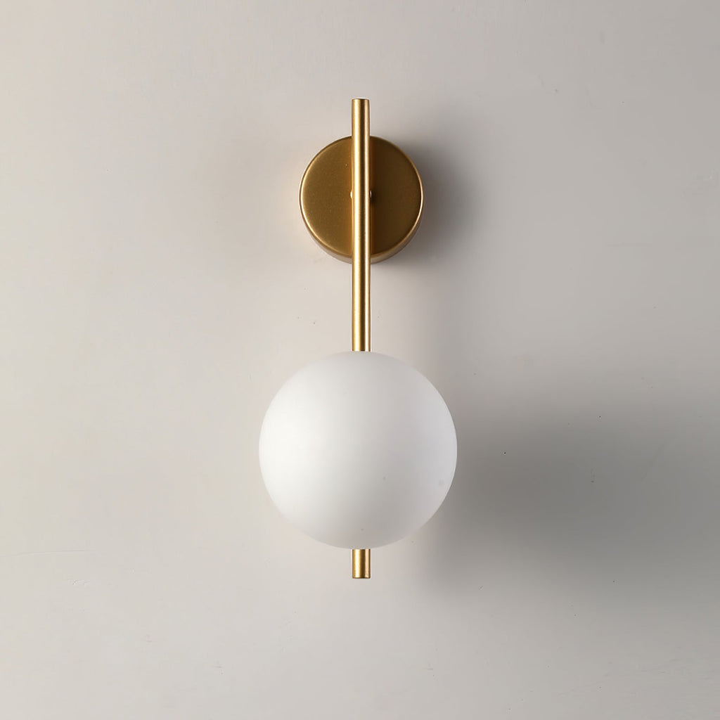 Babette Gold Ring Globe Wall Lamp