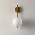 Babette Gold Ring Globe Wall Lamp