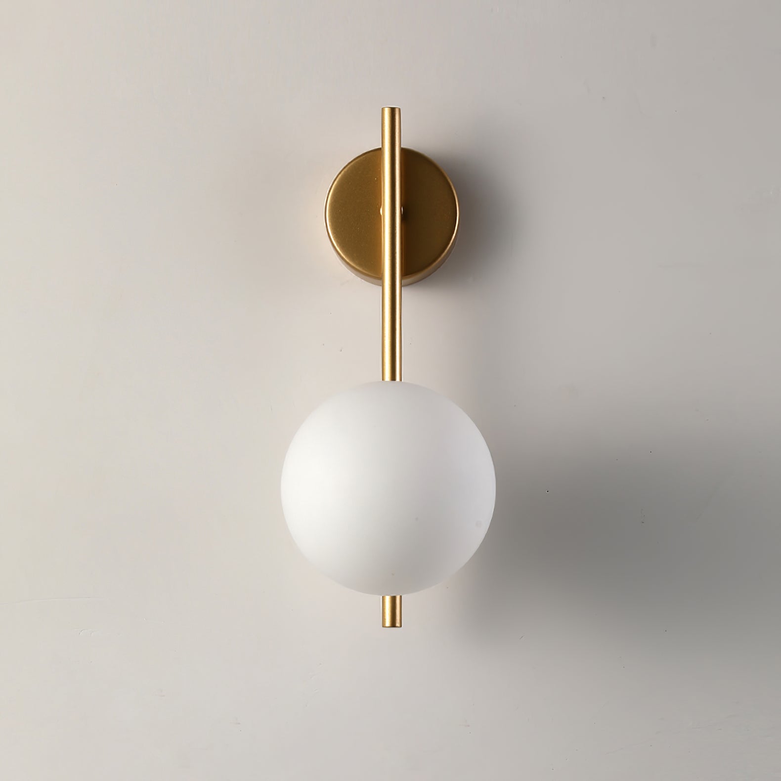 Babette Gold Ring Globe Wall Lamp