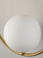 Babette Gold Ring Globe Wall Lamp