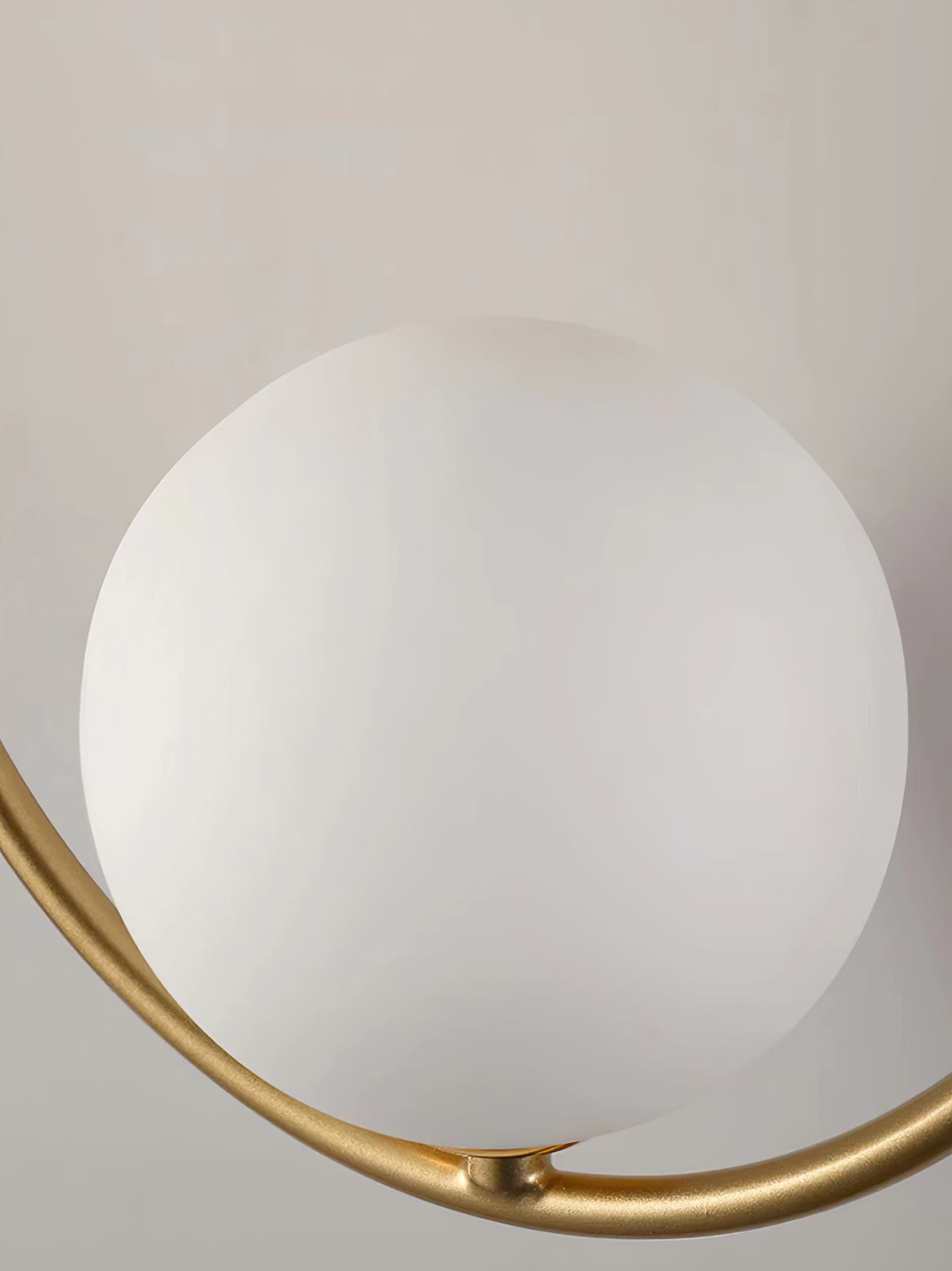Babette Gold Ring Globe Wall Lamp