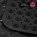 BadeHalt: Non-Slip Bathtub Mat with Suction Cups – Antibacterial & Easy to Clean Shower Mat for Safe Showering