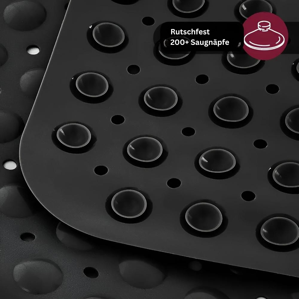 BadeHalt: Non-Slip Bathtub Mat with Suction Cups – Antibacterial & Easy to Clean Shower Mat for Safe Showering