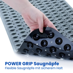 BadeHalt: Non-Slip Bathtub Mat with Suction Cups – Antibacterial & Easy to Clean Shower Mat for Safe Showering