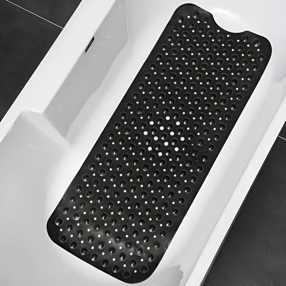 BadeHalt: Non-Slip Bathtub Mat with Suction Cups – Antibacterial & Easy to Clean Shower Mat for Safe Showering
