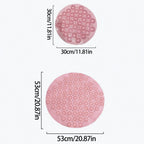 BadeRund: Non-Slip Round Shower Mat with Suction Cups – Antibacterial & Easy to Clean Bath Mat with Drainage Holes & Foot Massage