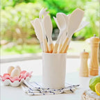BambooChef: 12-Piece Silicone Kitchen Utensil Set with Bamboo Handles & Scratch-Resistant Surface – for Cooking & Baking