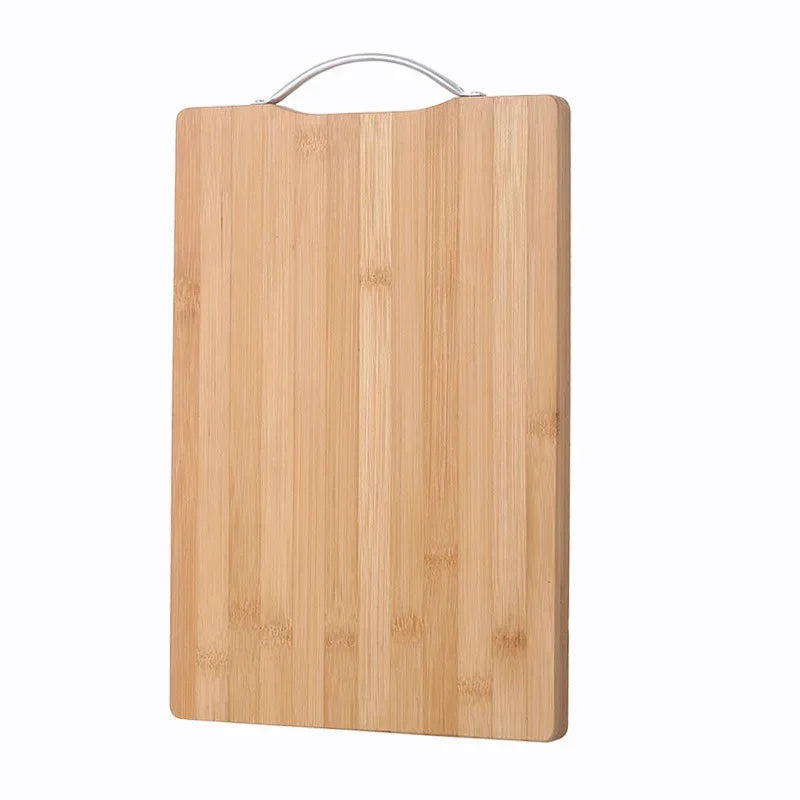 Bamboo Cutting Board, Double-Sided Design, Hanging Handle, Carbonized Bamboo