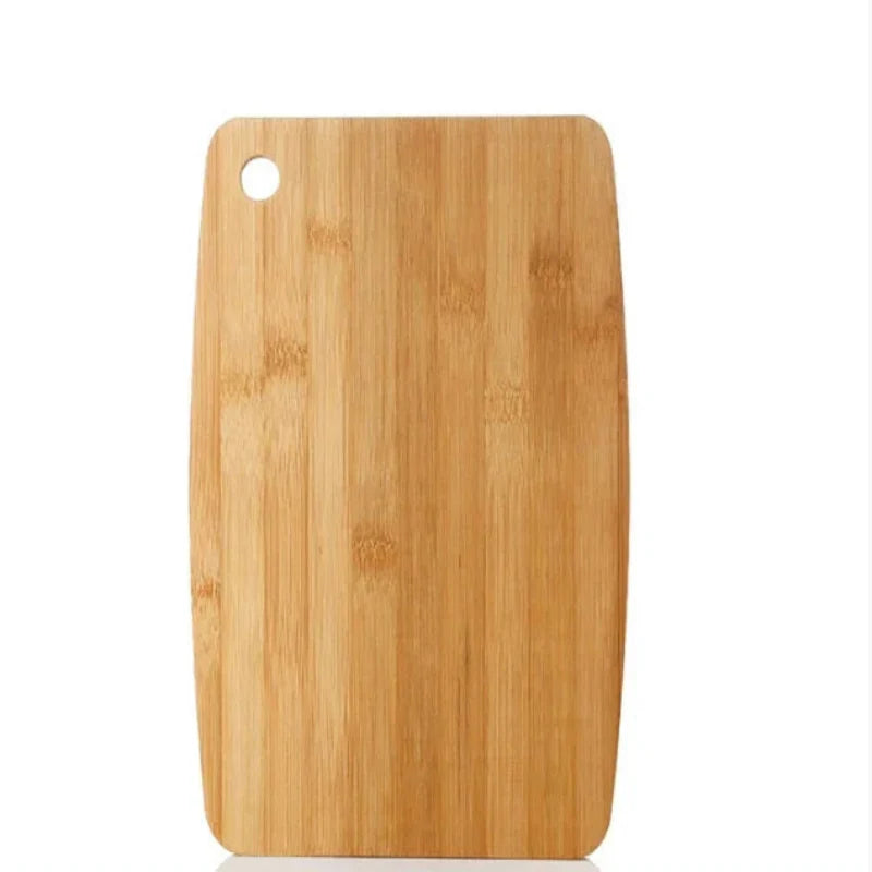Bamboo Cutting Board, Double-Sided Design, Hanging Handle, Carbonized Bamboo