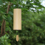 Bamboo Wind Chimes, Natural Bamboo Material, Seasonal Tunings, Natural Finish