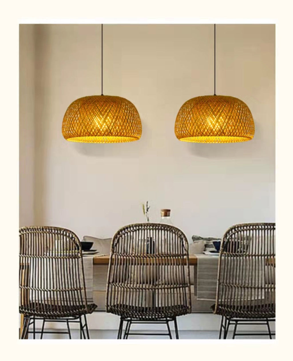 BambuLuxe Bamboo Pendant Light