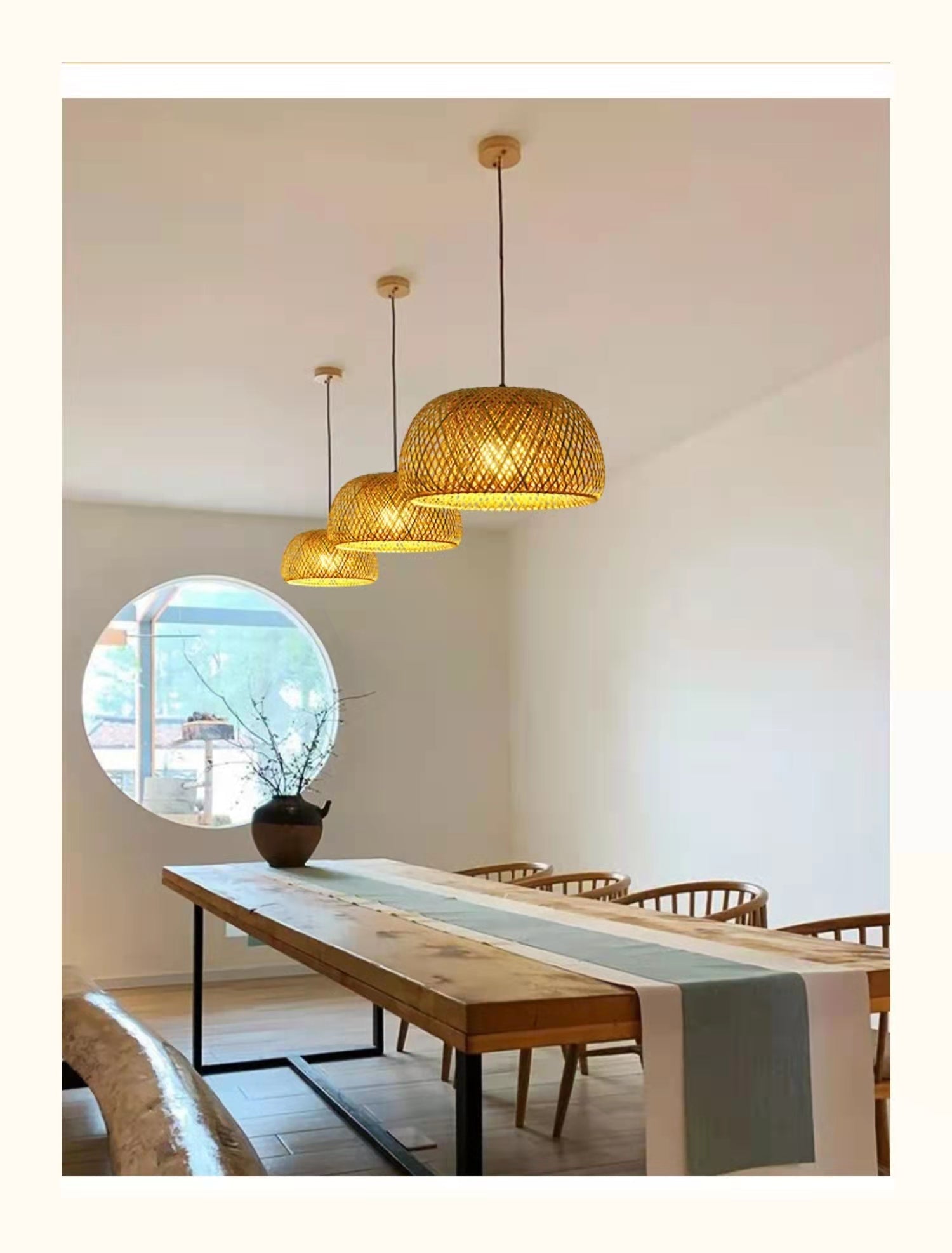 BambuLuxe Bamboo Pendant Light