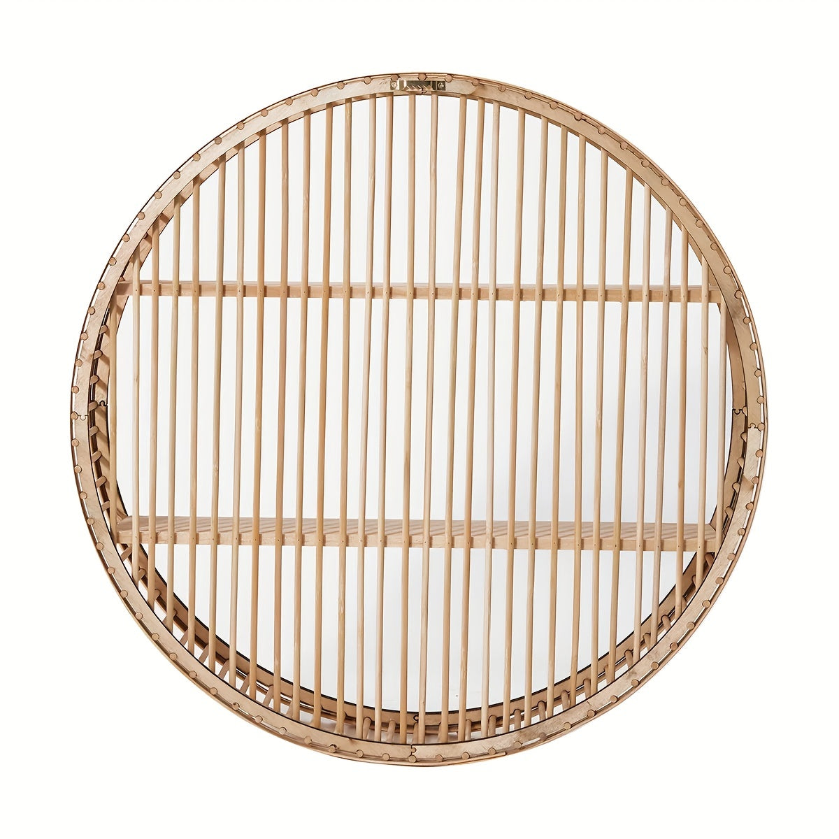 BambooArt: Bamboo Wall Shelf – Decorative, Handmade & Floating in Vintage Style for Living Room & Bedroom
