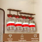 BambooLine: Wall-Mounted Coat Rack – Modern Wooden Design with 8 Hooks, Space-Saving & Decorative for Hallway & Bedroom