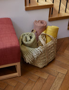Bello Recycled Wool Throw | Soft, Durable Twill Weave Blanket