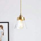 Baskin Clear Glass Farmhouse Pendant Light