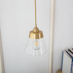 Baskin Clear Glass Farmhouse Pendant Light