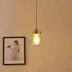 Baskin Clear Glass Farmhouse Pendant Light
