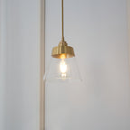 Baskin Clear Glass Farmhouse Pendant Light