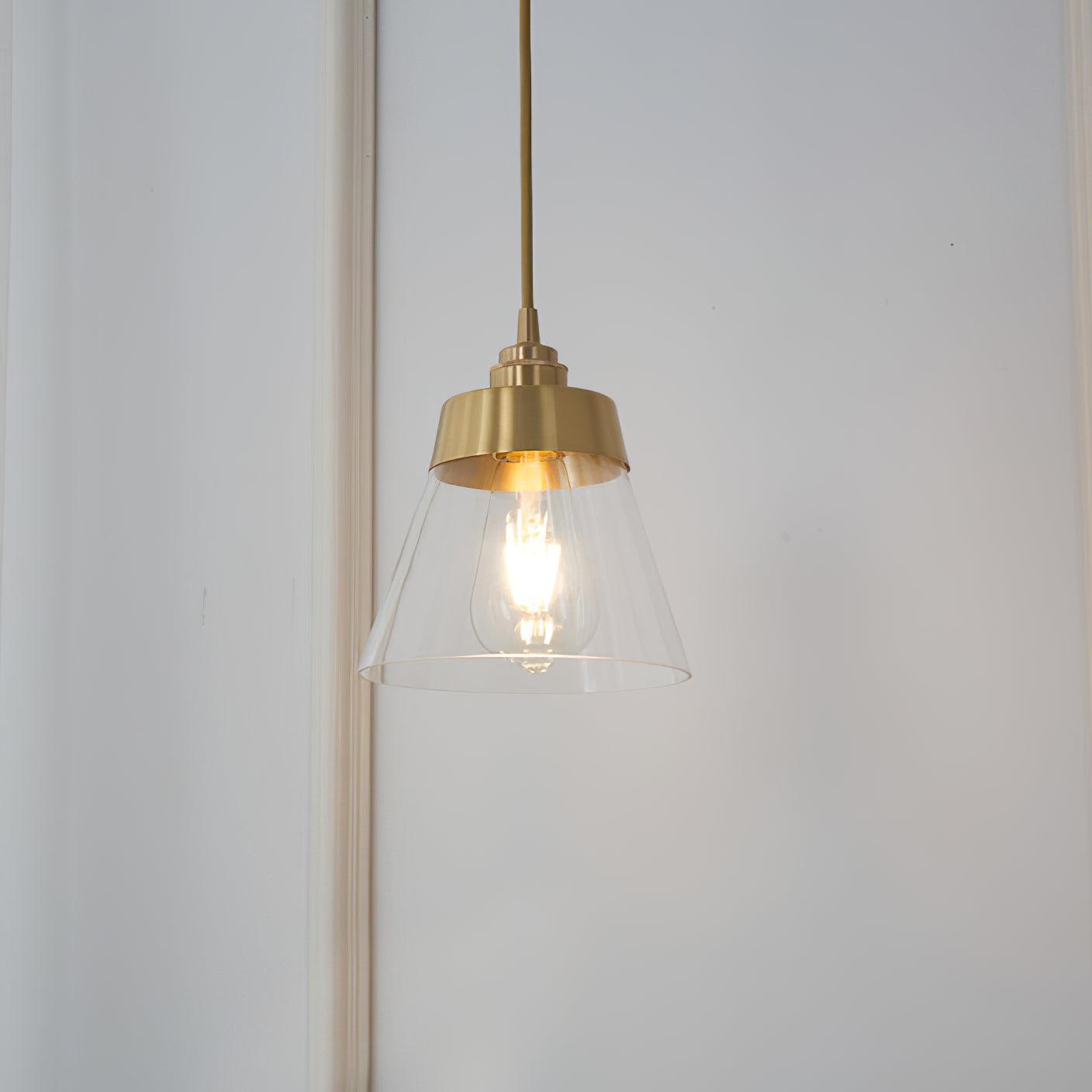 Baskin Clear Glass Farmhouse Pendant Light