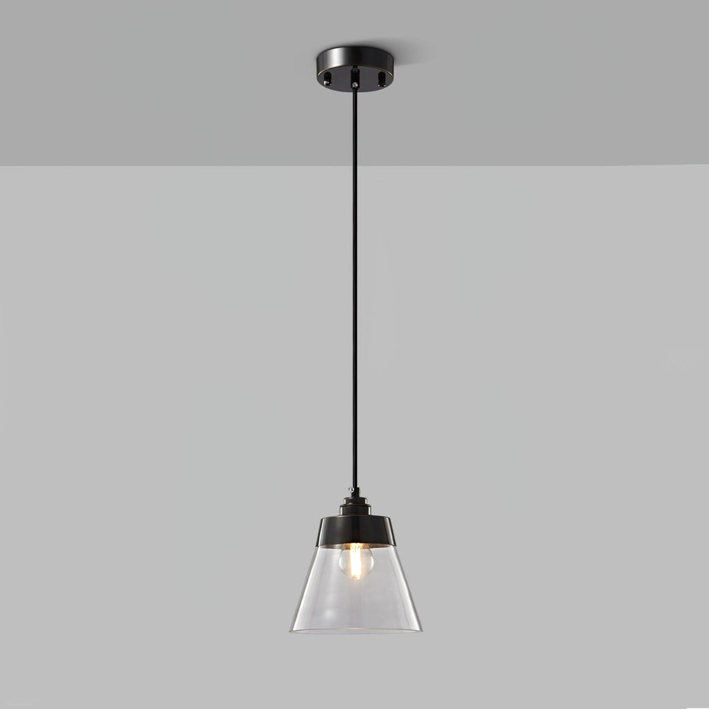 Baskin Clear Glass Farmhouse Pendant Light