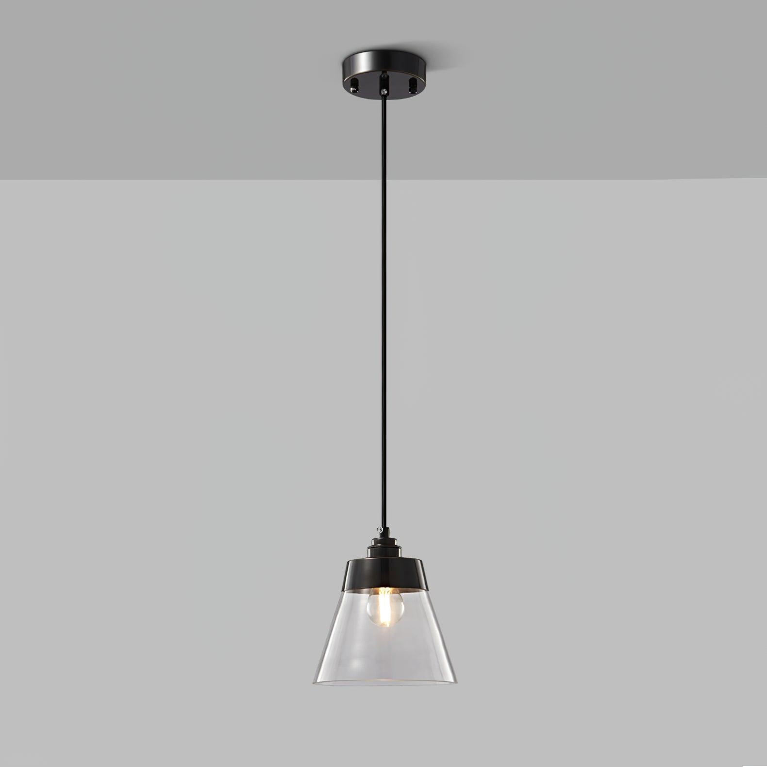Baskin Clear Glass Farmhouse Pendant Light