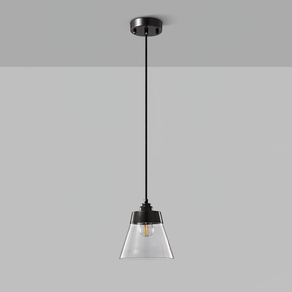 Baskin Clear Glass Farmhouse Pendant Light