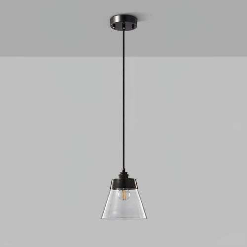 Baskin Clear Glass Farmhouse Pendant Light