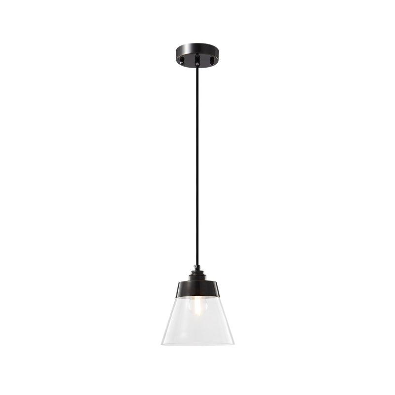 Baskin Clear Glass Farmhouse Pendant Light