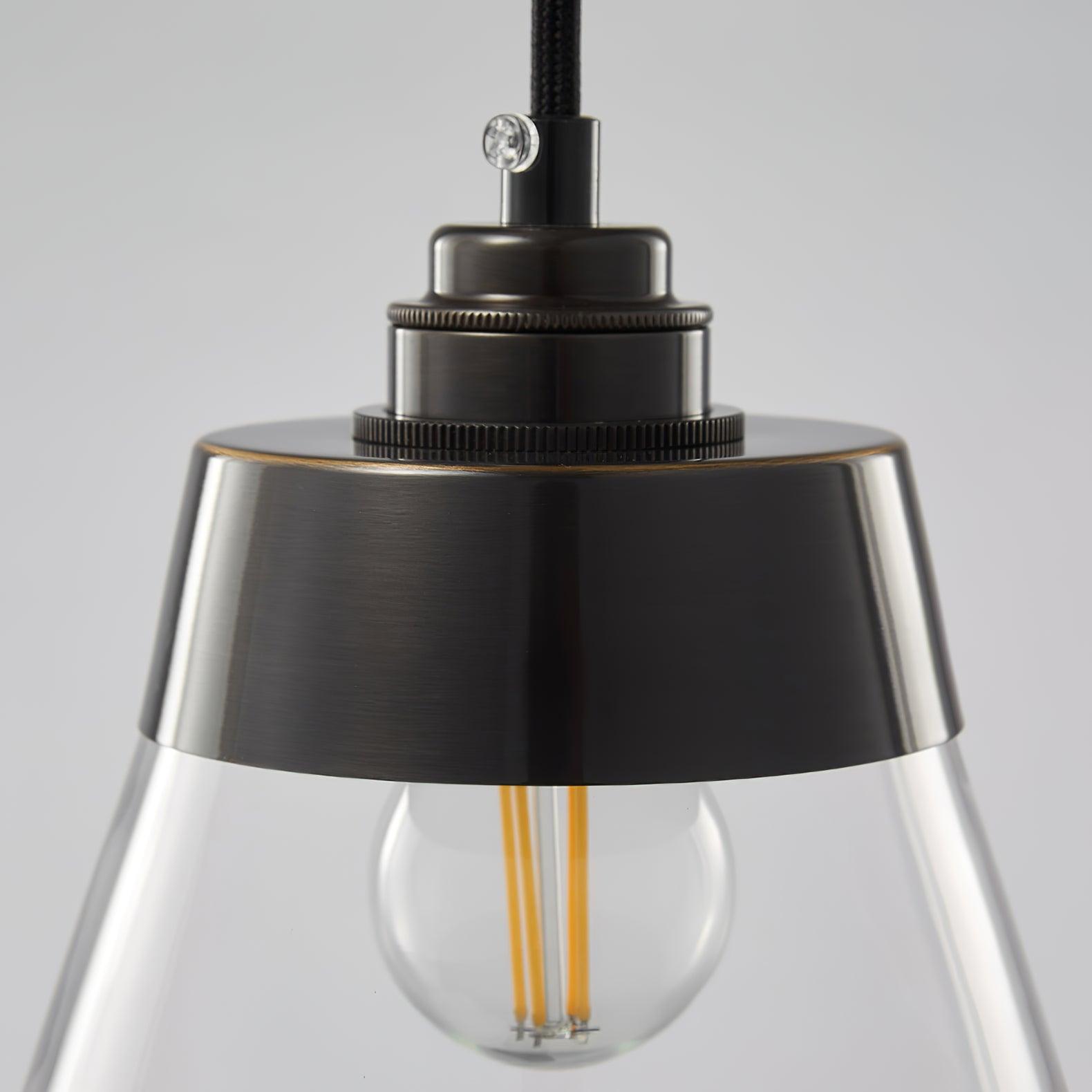 Baskin Clear Glass Farmhouse Pendant Light
