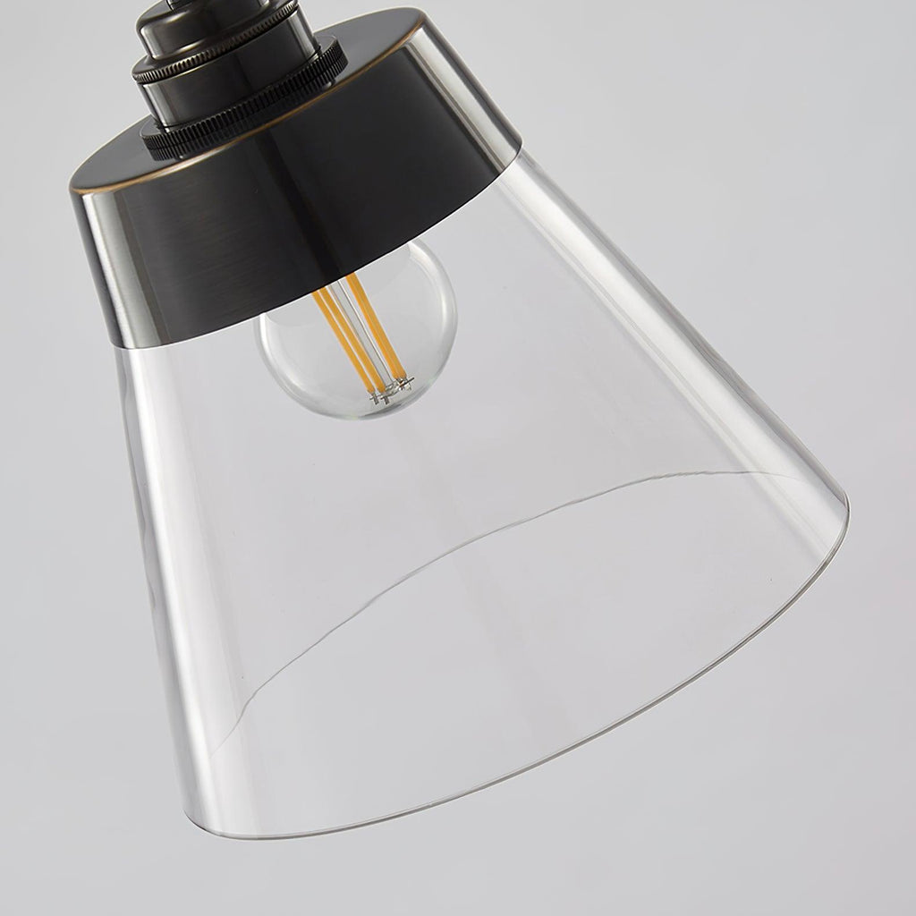 Baskin Clear Glass Farmhouse Pendant Light