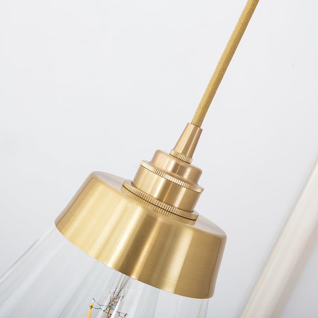 Baskin Clear Glass Farmhouse Pendant Light