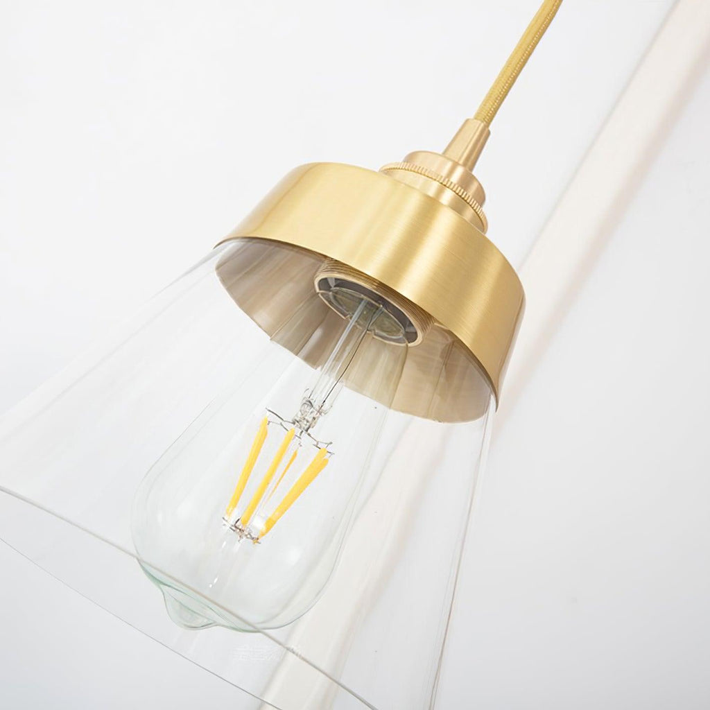 Baskin Clear Glass Farmhouse Pendant Light