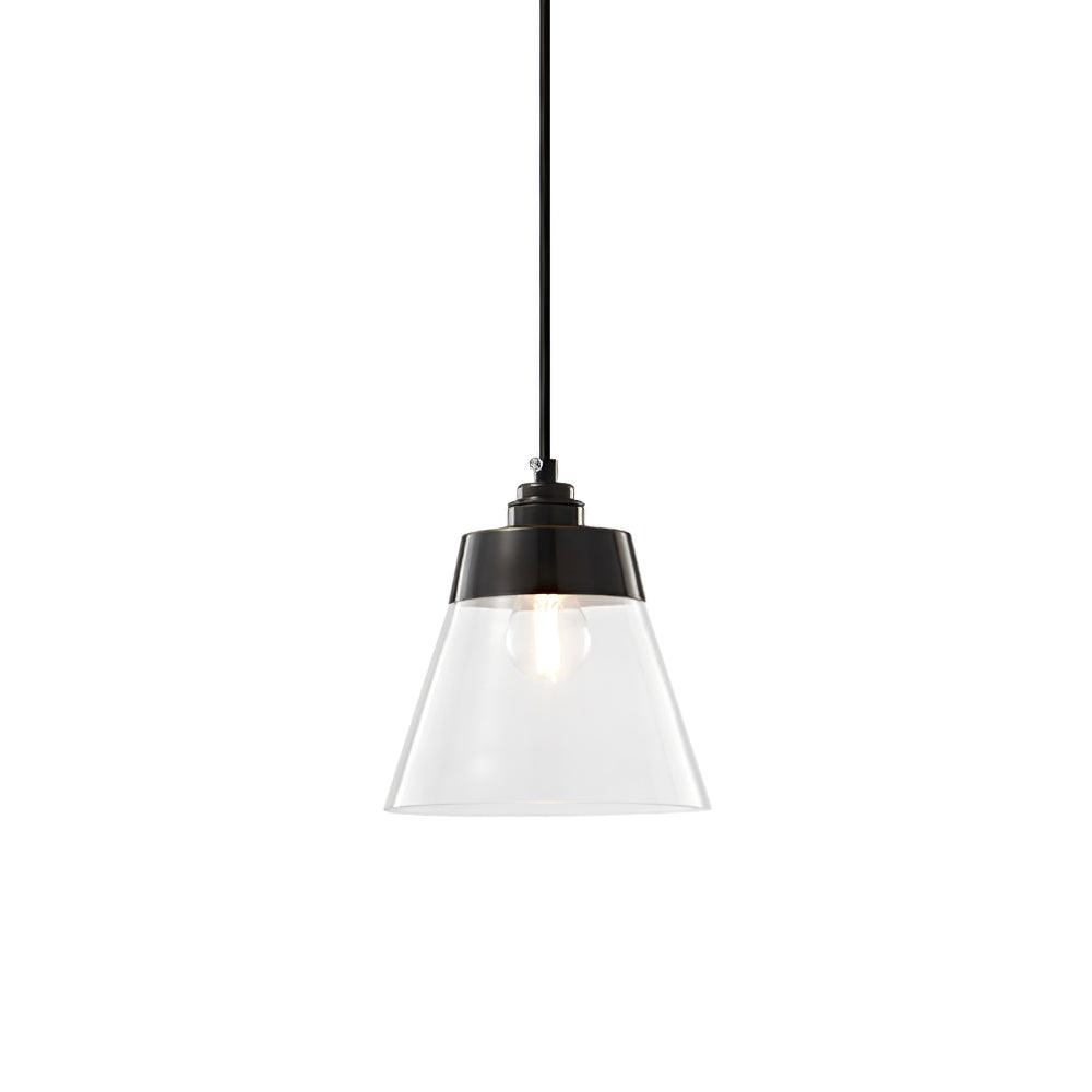 Baskin Clear Glass Farmhouse Pendant Light