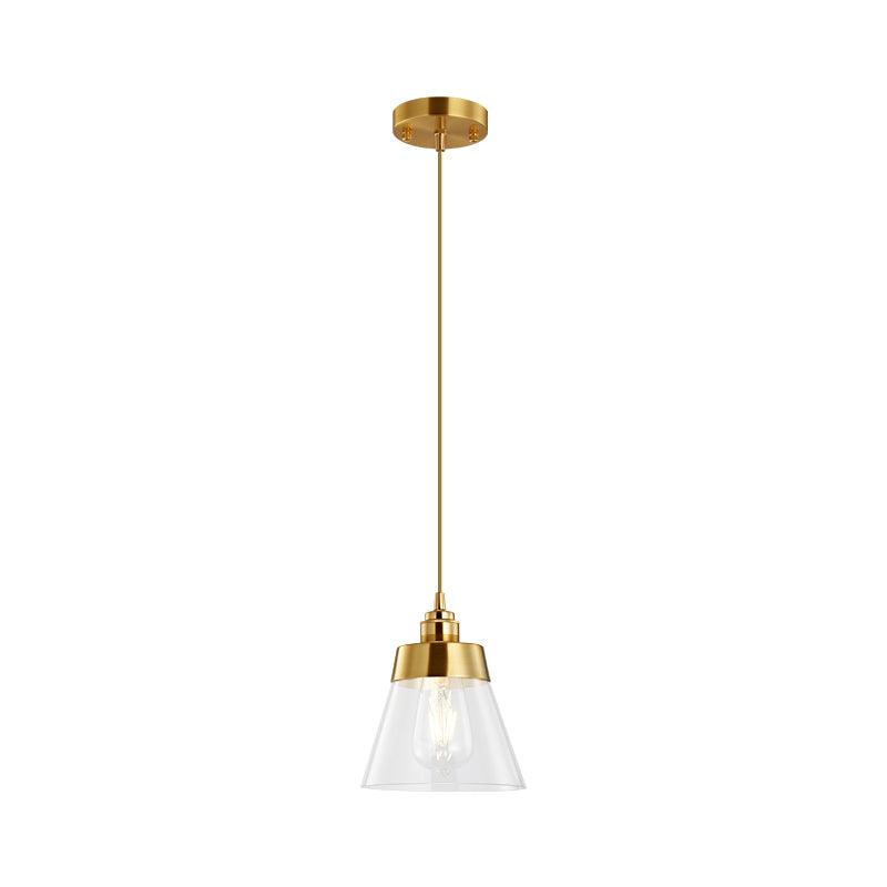 Baskin Clear Glass Farmhouse Pendant Light