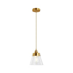 Baskin Clear Glass Farmhouse Pendant Light