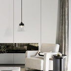 Baskin Clear Glass Farmhouse Pendant Light