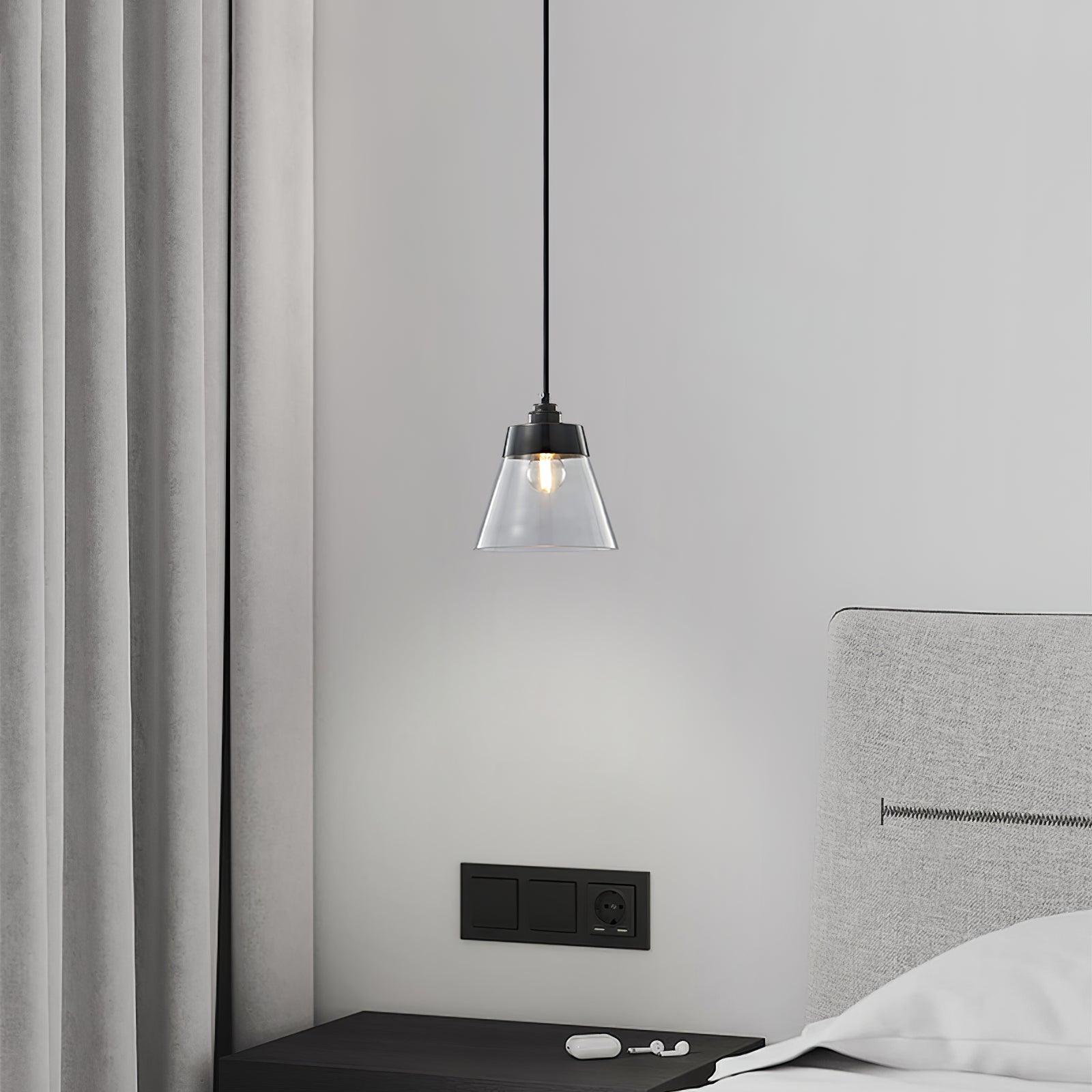 Baskin Clear Glass Farmhouse Pendant Light