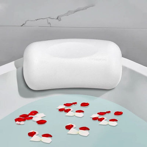 Bath Pillow Foam Water Resistant Non Slip Suction Cups