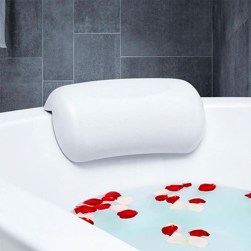 Bath Pillow Foam Water Resistant Non Slip Suction Cups