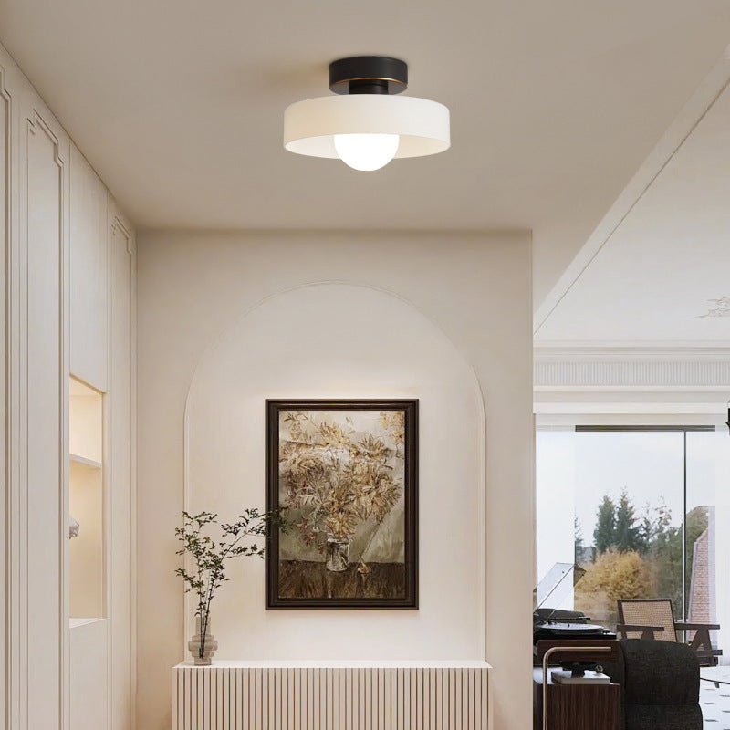 BauLumi: Bauhaus Ceiling Light made of Glass & Brass – Stylish Modern Ceiling Lamp for Living Room