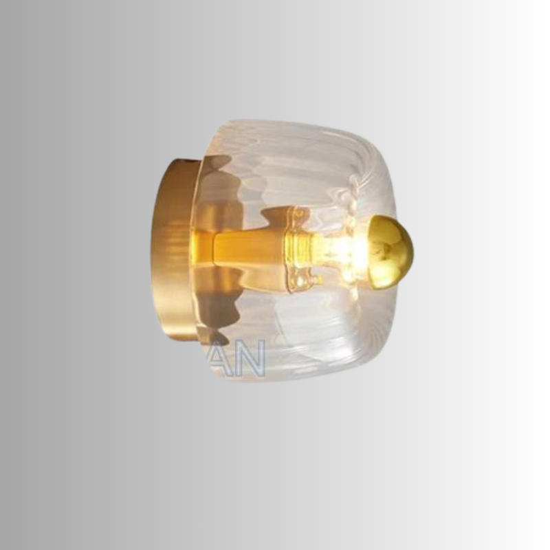 BauNord: Scandinavian Glass Wall Lamp in Bauhaus Design – Modern Wall Light