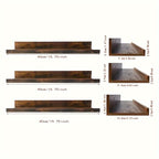 FarmhouseWood: Rustic Wall Shelves – Sturdy, Decorative & Floating with Oak Finish for Living Room & Bedroom